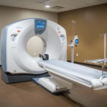 Advanced CT scanner in Ascent Emergency Room in Houston